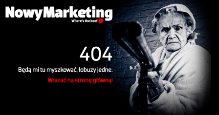 Kreatywna strona błędu 404 - Nowymarketing.pl