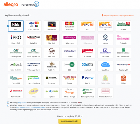 Jak zamówić przesyłkę z oferty Furgonetka.pl na Allegro?