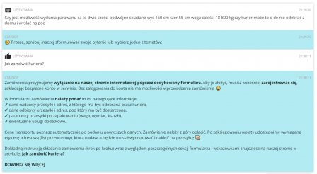 Co zrobić, kiedy czatbot na Furgonetka.pl nie zrozumie pytania?